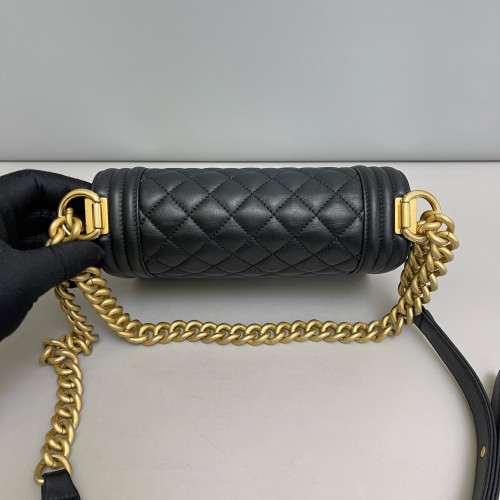 Chanel Quilted Mini Boy Flap Calfskin Black