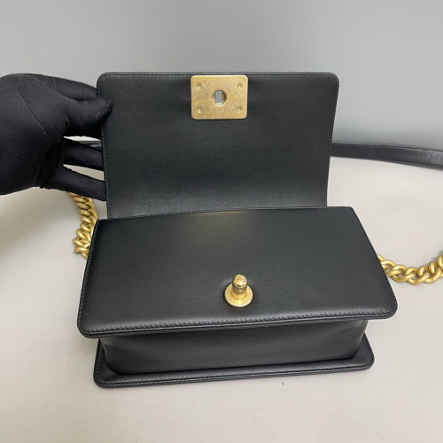 Chanel Quilted Mini Boy Flap Calfskin Black