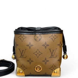 Louis Vuitton Noe Purse Monogram Brown Black