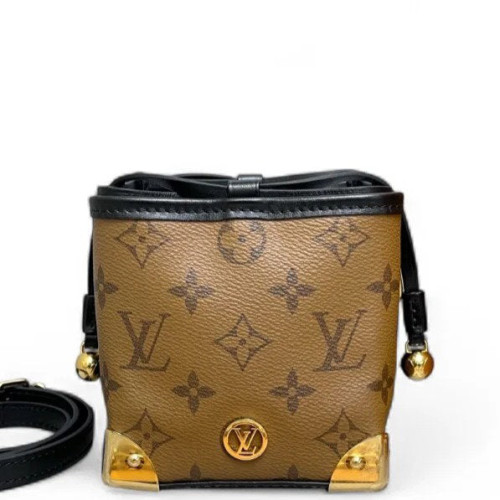 Louis Vuitton Noe Purse Monogram Brown Black