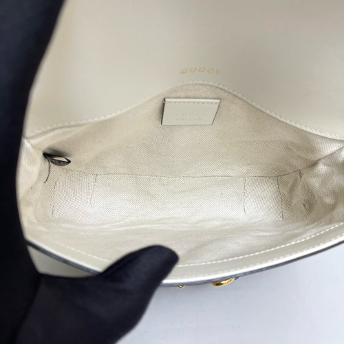 Gucci Small Horsebit 1955 GG Supreme Monogram White