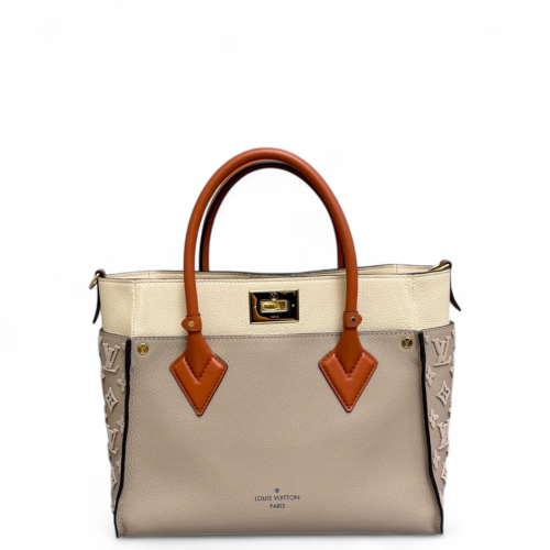 Louis Vuitton On My Side MM Calfskin Grey