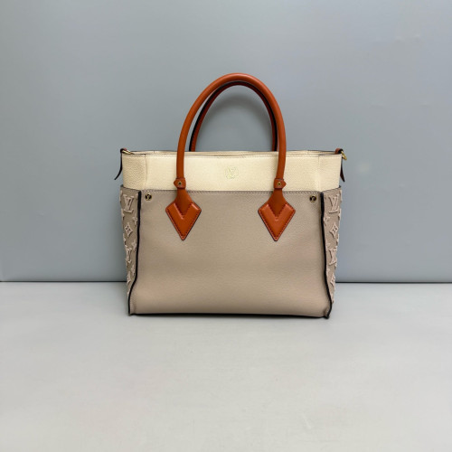 Louis Vuitton On My Side MM Calfskin Grey