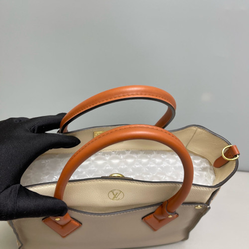 Louis Vuitton On My Side MM Calfskin Grey