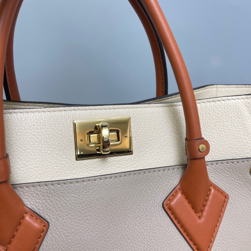 Louis Vuitton On My Side MM Calfskin Grey