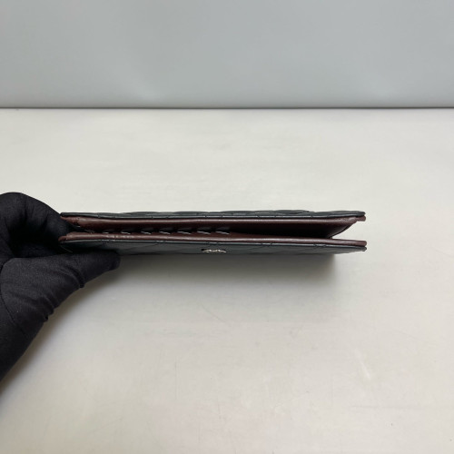 Chanel Quilted Flap Wallet Calfskin Black
