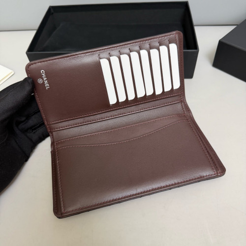 Chanel Quilted Flap Wallet Calfskin Black