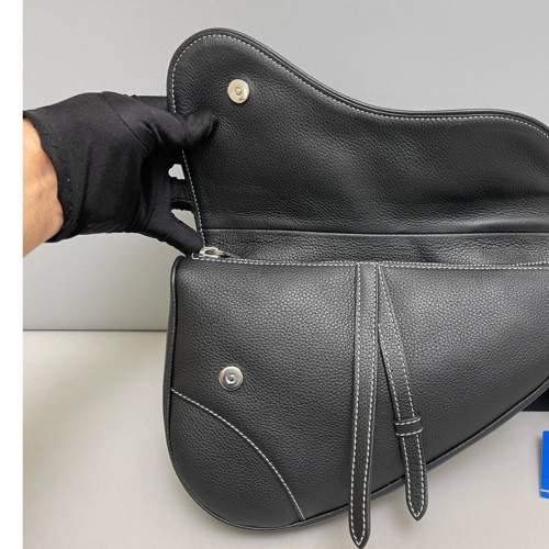 Dior Bee Mans Saddle Bag Calfskin Black Dior Bee Mans Saddle Bag Calfskin Black