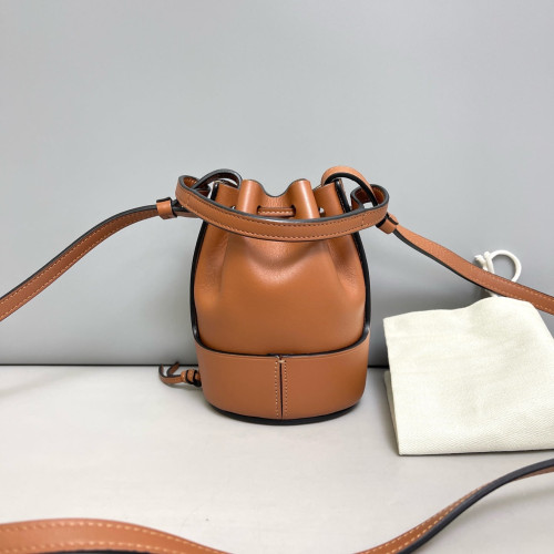 Loewe Nano Balloon Bucket Calfskin Tan