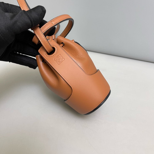 Loewe Nano Balloon Bucket Calfskin Tan