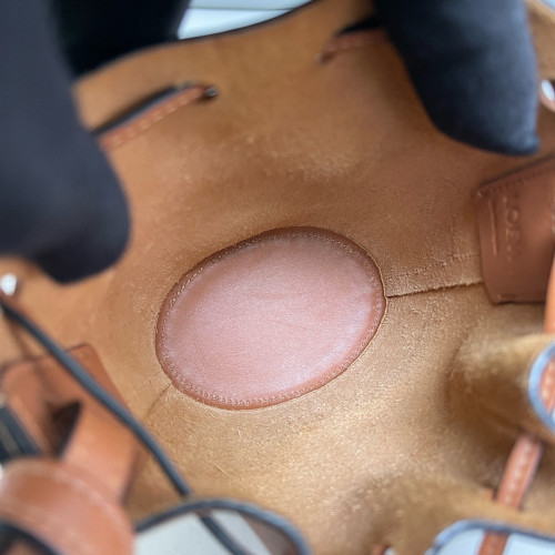 Loewe Nano Balloon Bucket Calfskin Tan