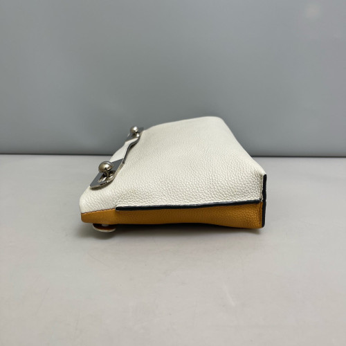 Loewe Small Missy Bag Grained Calfskin White Yellow