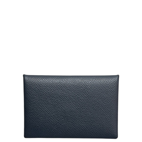 Hermes Calvi Card Holder Epsom 78 Bleu Marine
