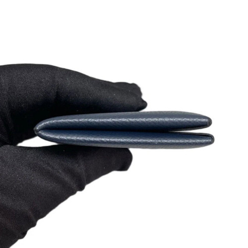 Hermes Calvi Card Holder Epsom 78 Bleu Marine