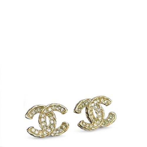 Chanel Stud Earrings Metal Gold Chanel Stud Earrings Metal Gold