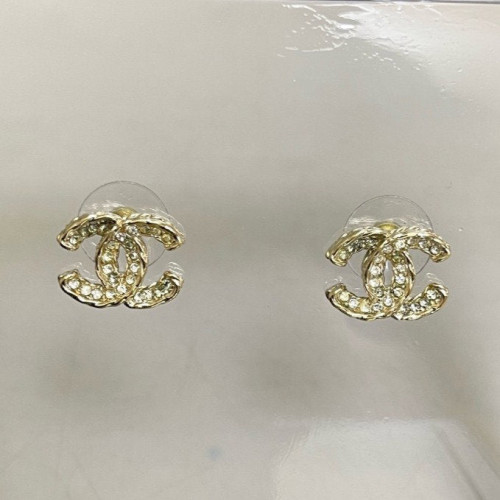 Chanel Stud Earrings Metal Gold Chanel Stud Earrings Metal Gold