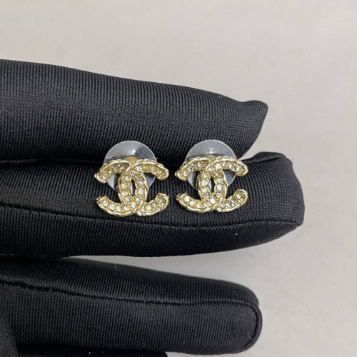 Chanel Stud Earrings Metal Gold Chanel Stud Earrings Metal Gold