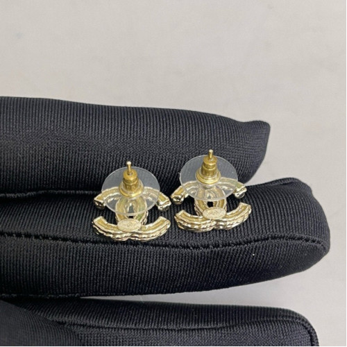 Chanel Stud Earrings Metal Gold Chanel Stud Earrings Metal Gold