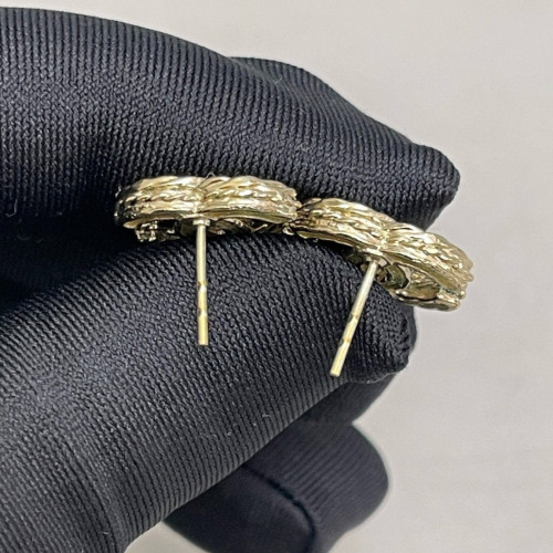 Chanel Stud Earrings Metal Gold Chanel Stud Earrings Metal Gold