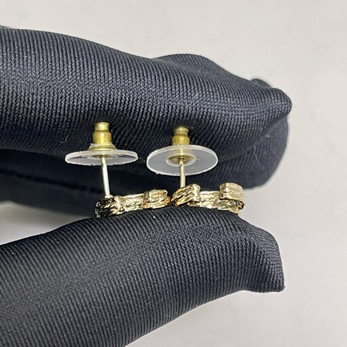 Chanel Stud Earrings Metal Gold Chanel Stud Earrings Metal Gold
