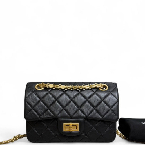 Chanel Quilted 2.55 Mini Reissue Flap Calfskin Black