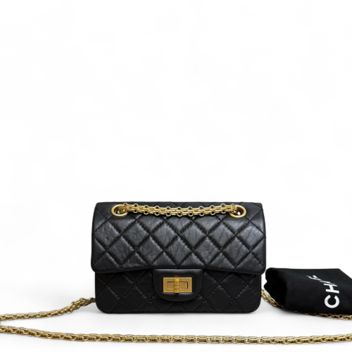 Chanel Quilted 2.55 Mini Reissue Flap Calfskin Black