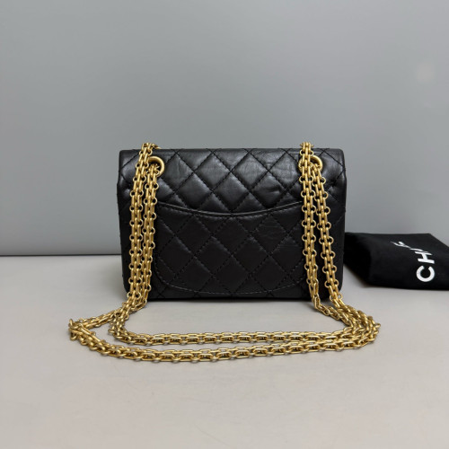 Chanel Quilted 2.55 Mini Reissue Flap Calfskin Black