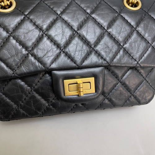 Chanel Quilted 2.55 Mini Reissue Flap Calfskin Black