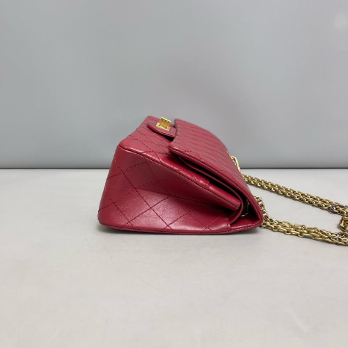 Chanel Quilted 2.55 225 Reissue Double Flap Calfskin Red