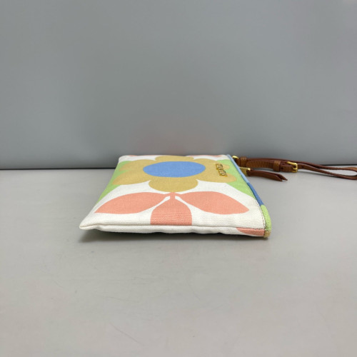 Miu Miu Clutch Canvas White Green Blue