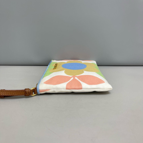 Miu Miu Clutch Canvas White Green Blue