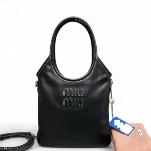 Miu Miu Ivy Mini Smooth Calfskin Black