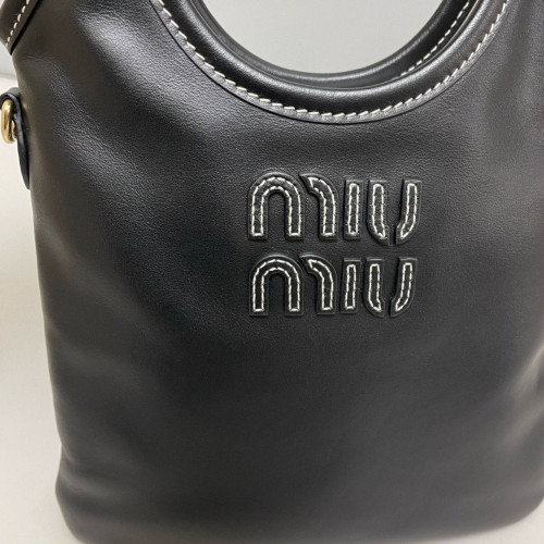 Miu Miu Ivy Mini Smooth Calfskin Black