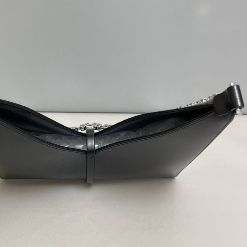 Givenchy Small Cut Out Shoulder Bag Smooth Calfskin Black