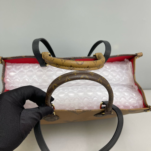 Louis Vuitton Onthego MM Reverse Monogram Giant Brown