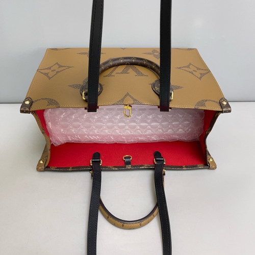 Louis Vuitton Onthego MM Reverse Monogram Giant Brown