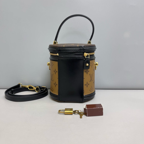 Louis Vuitton Cannes Reverse Monogram Brown Black