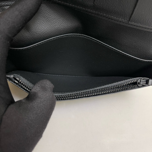 Louis Vuitton Brazza Wallet Monogram Black Grey Louis Vuitton Brazza Wallet Monogram Black Grey