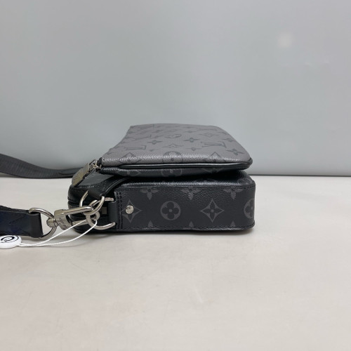 Louis Vuitton Trio Messenger Bag Monogram Black Grey