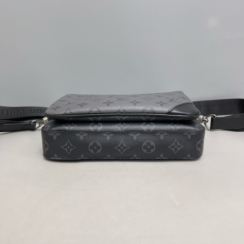 Louis Vuitton Trio Messenger Bag Monogram Black Grey