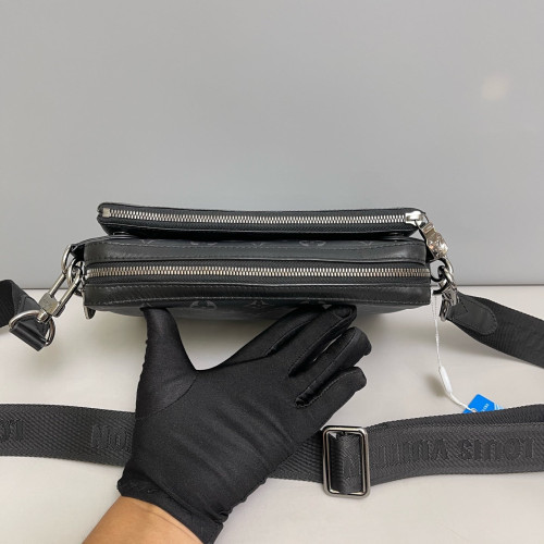 Louis Vuitton Trio Messenger Bag Monogram Black Grey