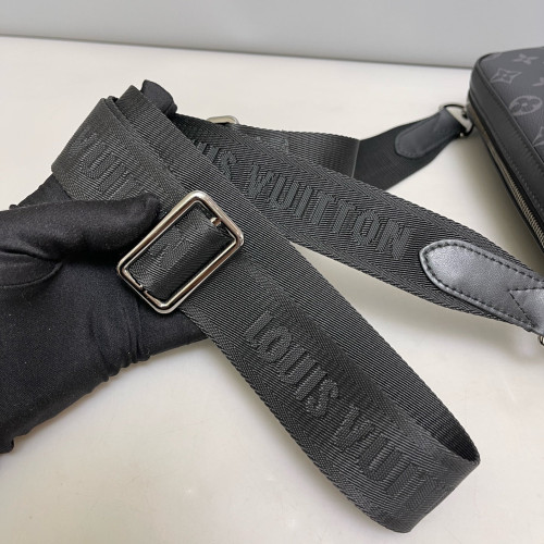 Louis Vuitton Trio Messenger Bag Monogram Black Grey