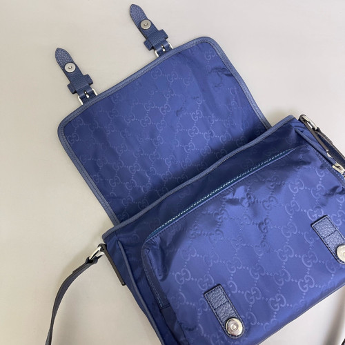 Gucci Messenger Nylon Blue Gucci Messenger Nylon Blue