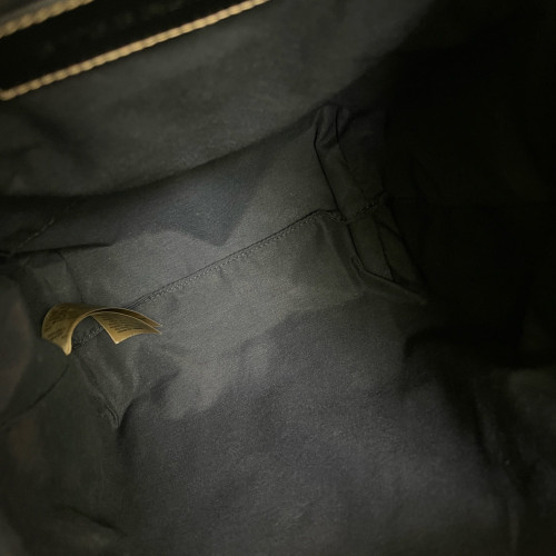 Burberry Graffiti Print Small Rucksack Backpack Canvas Calfskin Beige Yellow Black