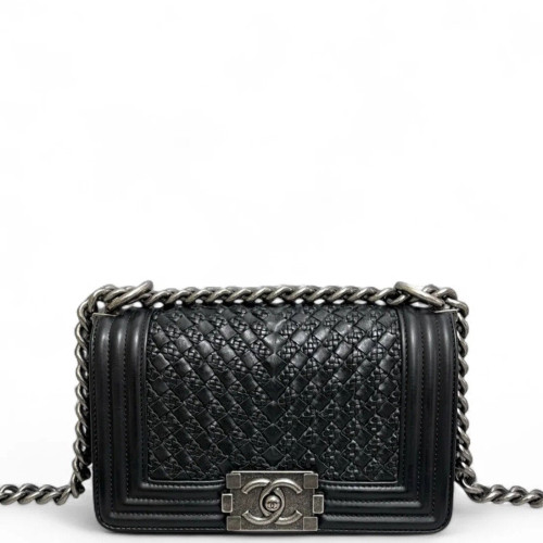 Chanel Small Boy Flap Calfskin Black