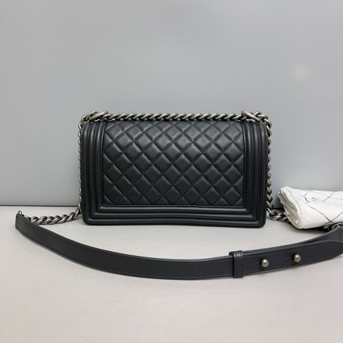 Chanel Quilted Medium Boy Flap Calfskin Black