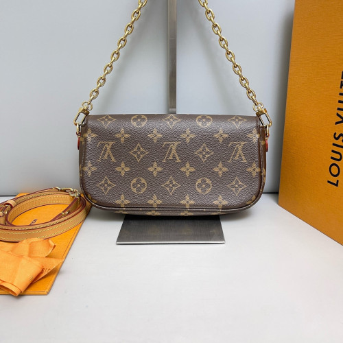 Louis Vuitton Ivy Wallet On Chain Monogram Brown