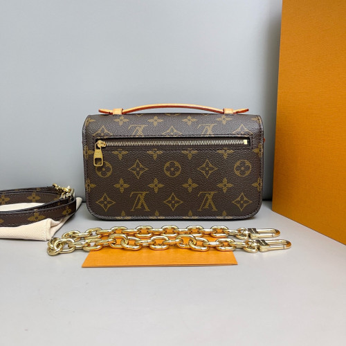 Louis Vuitton Pochette Metis East West Monogram Brown