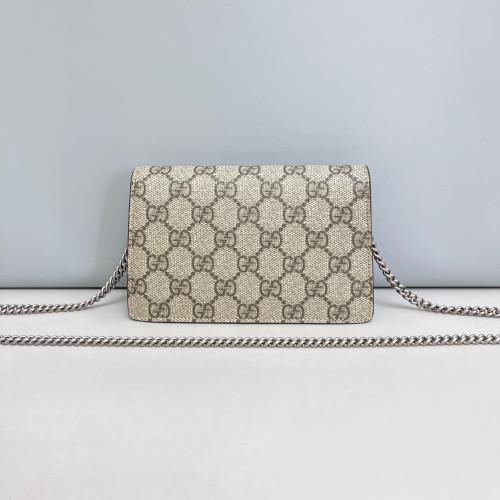 Gucci Super Mini Dionysus GG Supreme Monogram Suede Khaki
