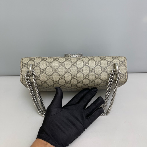 Gucci Meium Dionysus GG Supreme Monogram Suede Red Beige Brown Gucci Meium Dionysus GG Supreme Monogram Suede Red Beige Brown